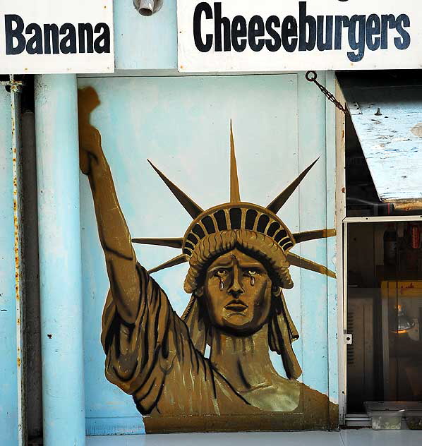 2001 mural by Al Quinn at the Carousel Caf under the Santa Monica Pier 