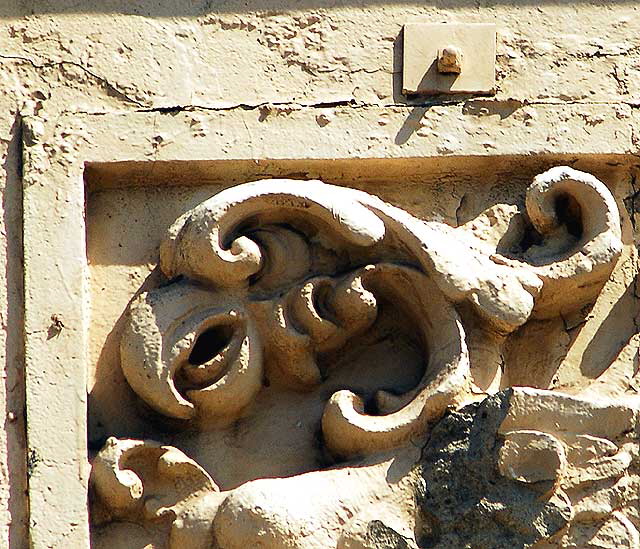 Griffon frieze, apartment building on Cherokee in Hollywood