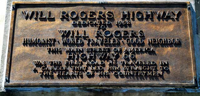 Will Rogers Highway plaque, Pacific Palisades Park