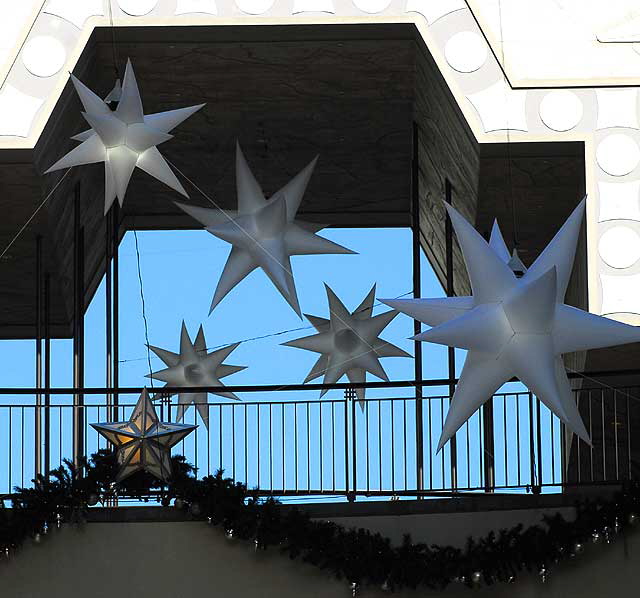 Christmas stars at Hollywood and Highland, Hollywood Boulevard 