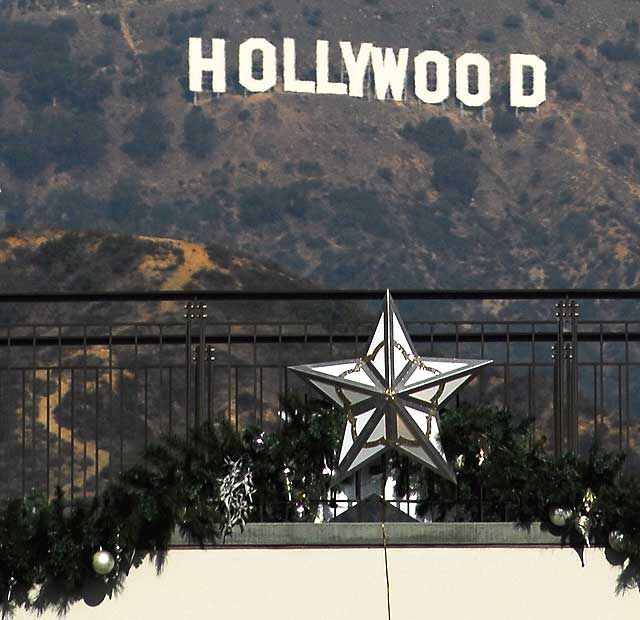 Christmas star at Hollywood and Highland, Hollywood Boulevard 