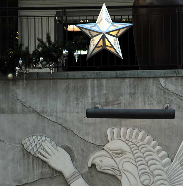 Christmas star at Hollywood and Highland, Hollywood Boulevard 