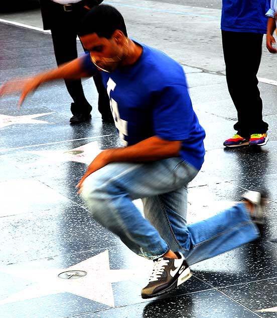 Break dancer, Hollywood Boulevard, Friday, February 12, 2010