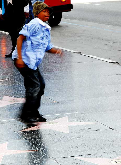 Break dancer, Hollywood Boulevard, Friday, February 12, 2010