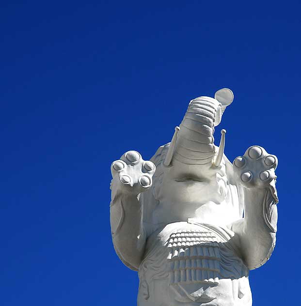 White elephant at the Hollywood and Highland complex, next to the Kodak Theater on Hollywood Boulevard