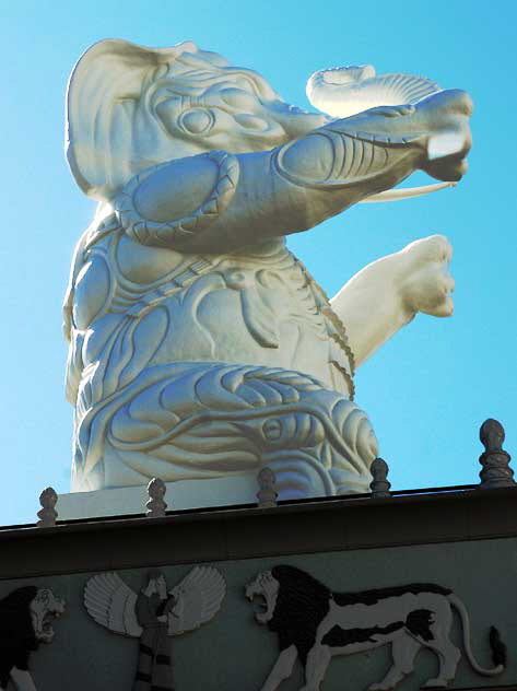 White elephant at the Hollywood and Highland complex, next to the Kodak Theater on Hollywood Boulevard