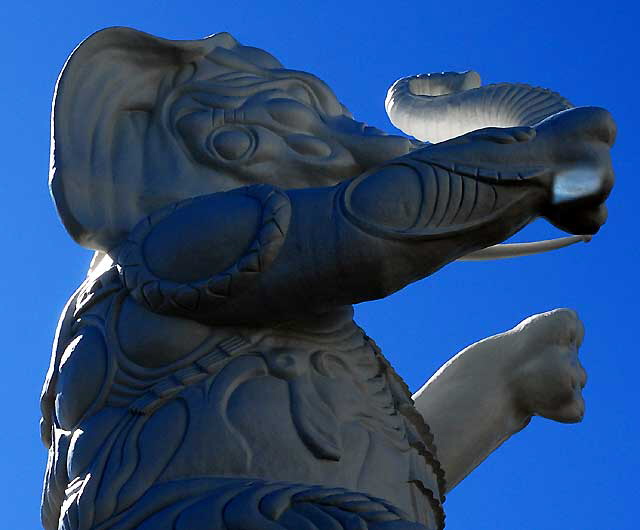 White elephant at the Hollywood and Highland complex, next to the Kodak Theater on Hollywood Boulevard