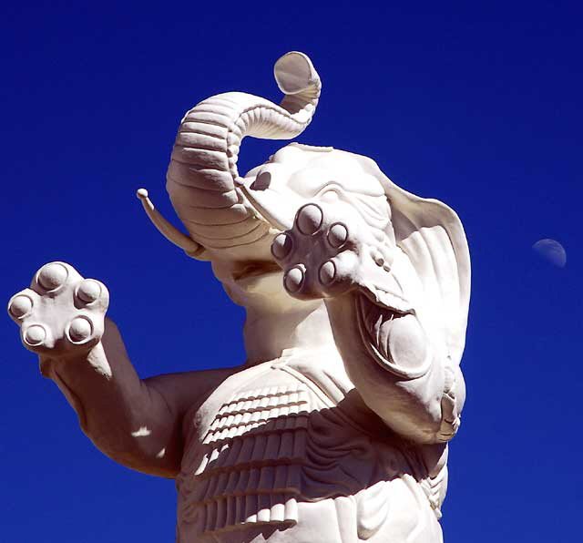 White elephant at the Hollywood and Highland complex, next to the Kodak Theater on Hollywood Boulevard