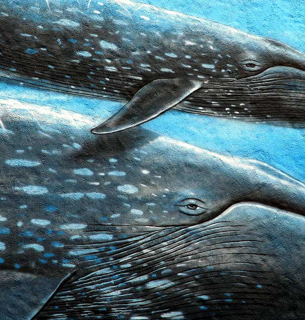 Wyland whale mural on the west wall of the soundstages at Paramount Studios on Gower Street