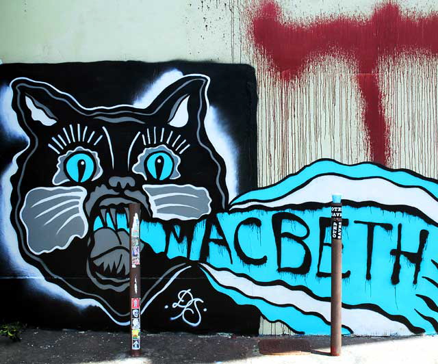 Macbeth Cat, parking lot off Melrose Avenue, Monday, August 2, 2010