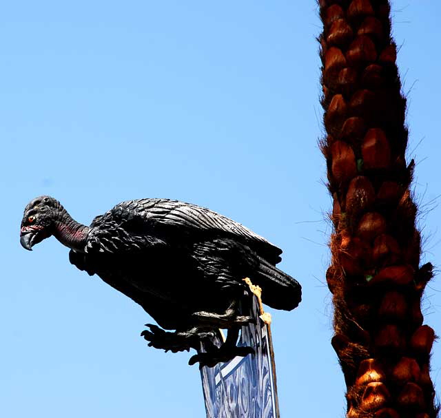 Rubber vulture on Ocean Front Walk in Venice Beach