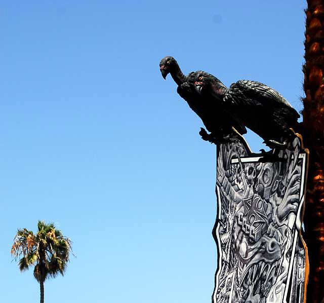 Rubber vultures on Ocean Front Walk in Venice Beach