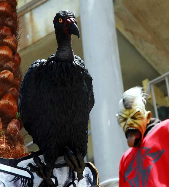 Rubber vulture on Ocean Front Walk in Venice Beach