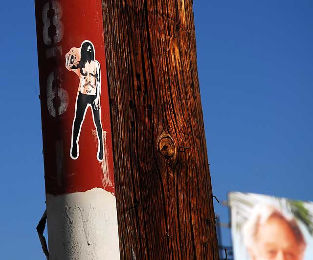 Bankrupt Slut sticker, Melrose Avenue