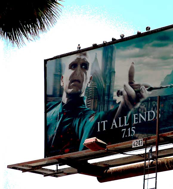 Harry Potter billboard, Sunset Boulevard at Bronson in Hollywood, Thursday, June 23, 2011