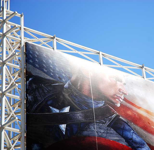 Captain America billboard, Hollywood Boulevard, Wednesday, June 29, 2011