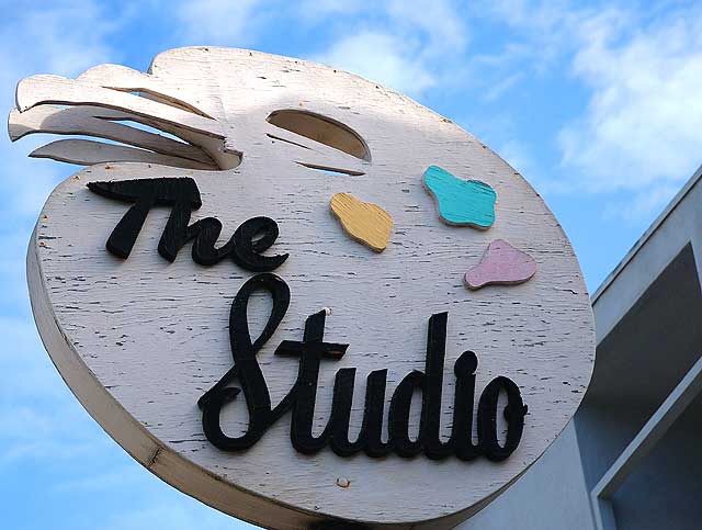 "The Studio" - small stucco apartment building in Culver City