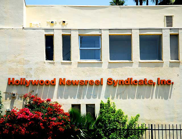 Hollywood Newsreel Syndicate Inc. 1622 North Gower, Hollywood