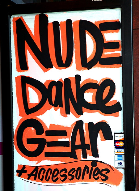 Nude Dance Gear - door, Hollywood Boulevard