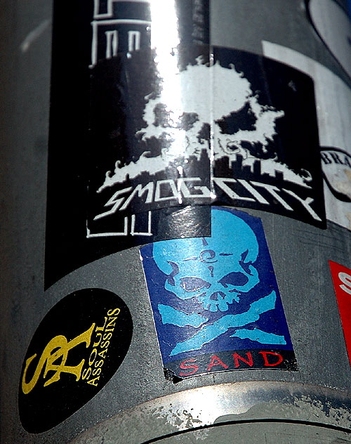 Rock stickers, Sunset Boulevard