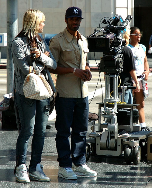 Filming in Hollywood, Wednesday, October 10, 2007