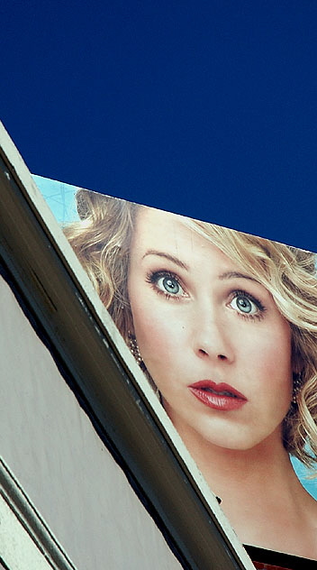 Billboard above Hollywood Boulevard for the ABC television series "Samantha Who?" 