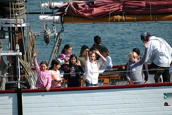 Kids on the American Pride, Long Beach Harbor